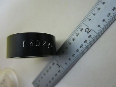 OPTICAL F 40 mm ZYL LENS  MICROSCOPE LASER OPTICS BIN#T7-09