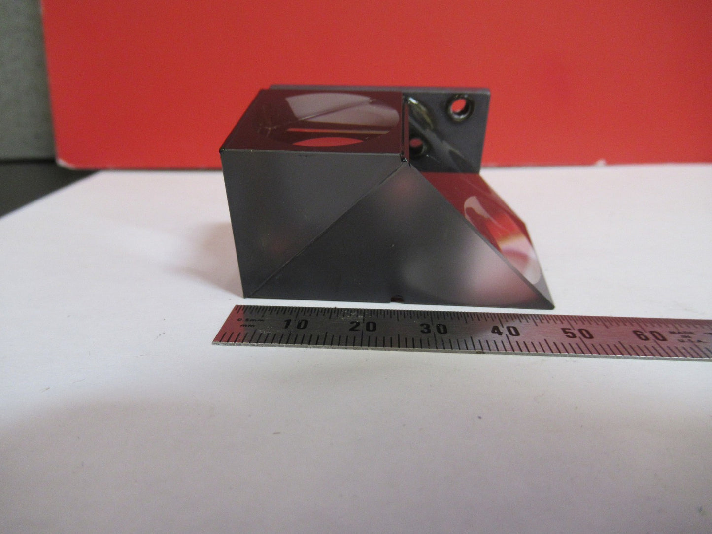 LEICA LEITZ GERMANY DMRB HEAD GLASS PRISM MICROSCOPE PART AS PICTURED T5-A-14