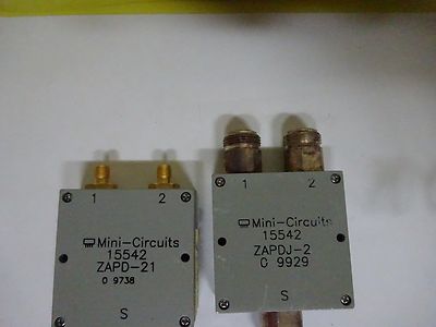 RF MICROWAVE FREQUENCY SPLITTER MINI CIRCUITS ZAPD-21 ZAPDJ-2 AS IS BIN#X2-22