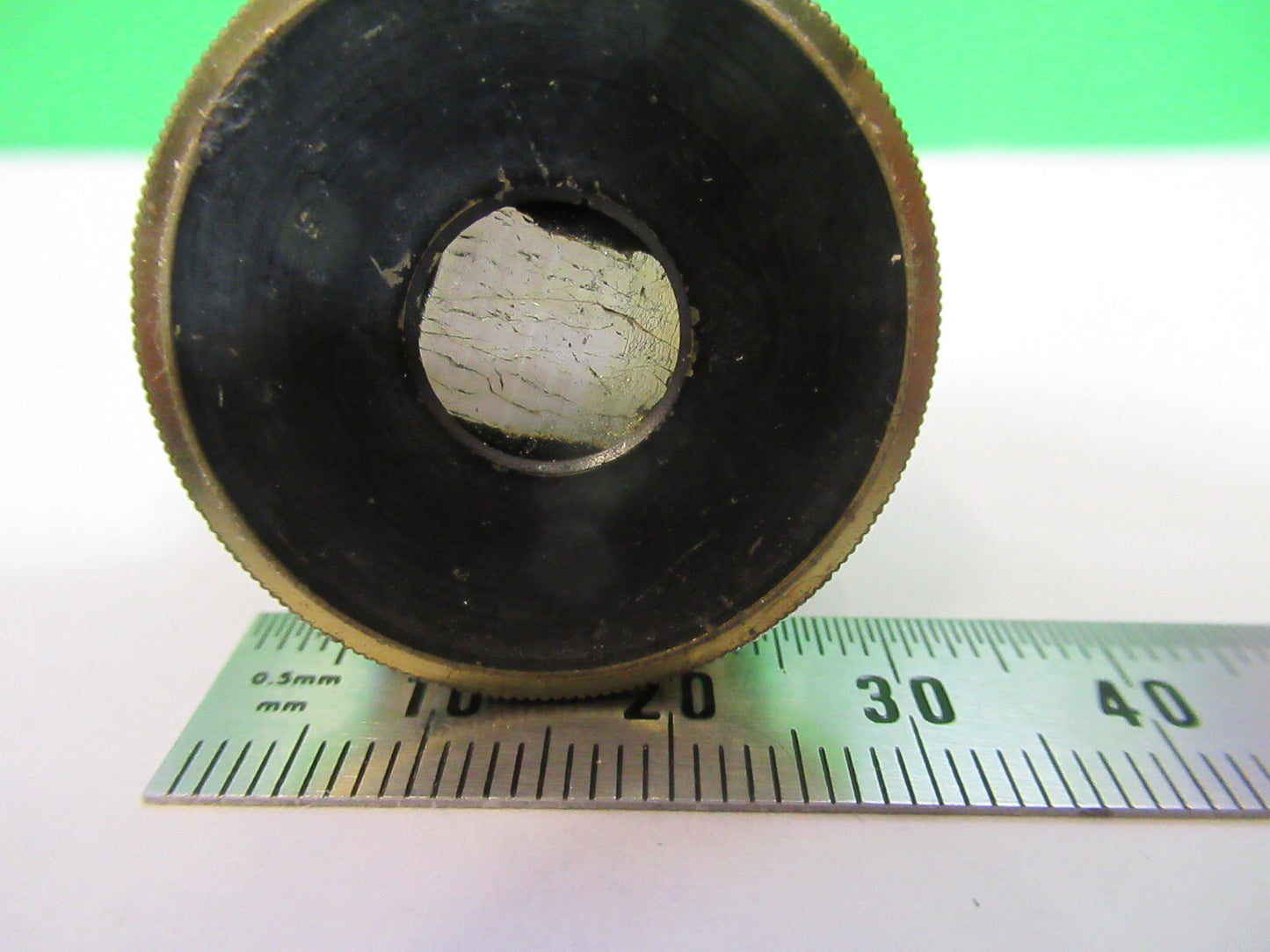 Antique Brass Polarizer Pol Piece UK England Microscope Part