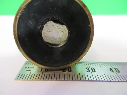 Antique Brass Polarizer Pol Piece UK England Microscope Part