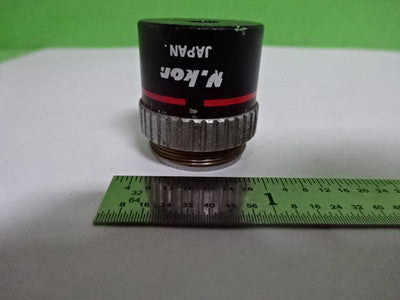 MICROSCOPE PART OBJECTIVE NIKON 4X OPTICS AS IS #4T-B-09