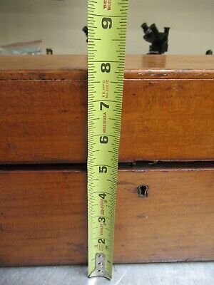 ANTIQUE HENRY CROUCH LONDON EMPTY WOOD BOX 1900"s MICROSCOPE AS PICTURED &TB-5-b