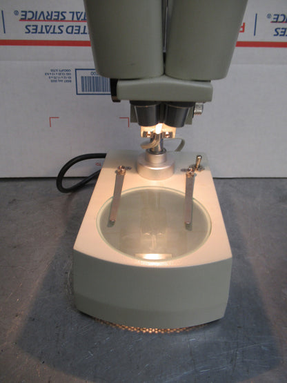 STEREO MICROSCOPE 10X TO 40X OPTICS NICE WORKING OK AS PICTURED &TD-3
