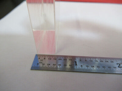 Optical Glass Block 2" x 2" x 0.5" [chipped] Optics