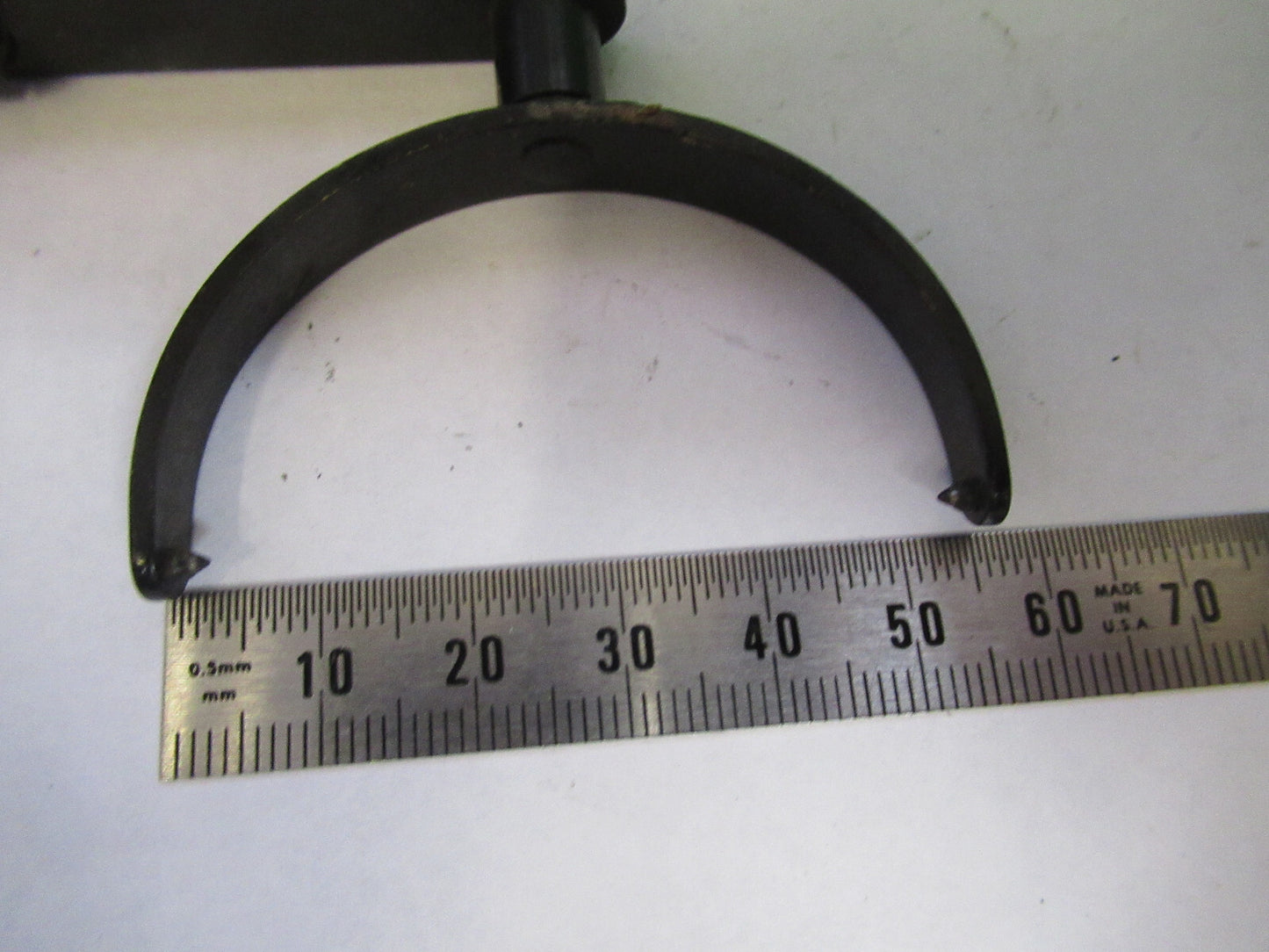 ANTIQUE BAUSCH LOMB MIRROR HOLDER ASSEMBLY MICROSCOPE PART AS PICTURED F3-B-66