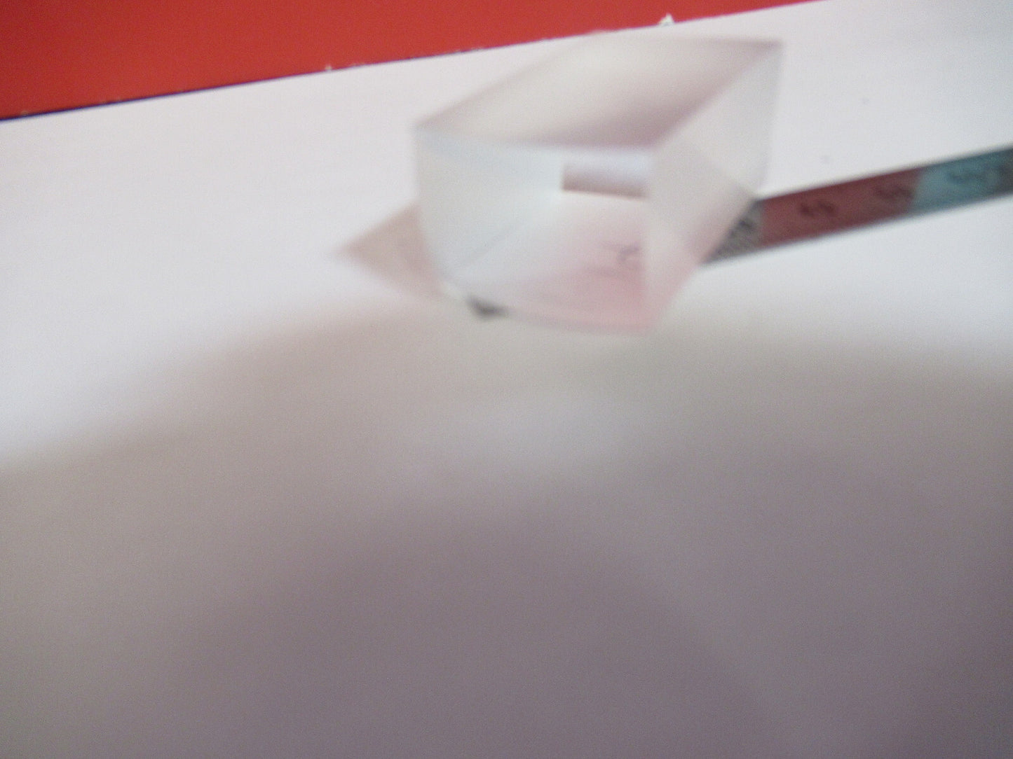 OPTICAL RECTANGULAR CONVEX LENS UNCOATED OPTICS  AS PICTURED T1-A-74