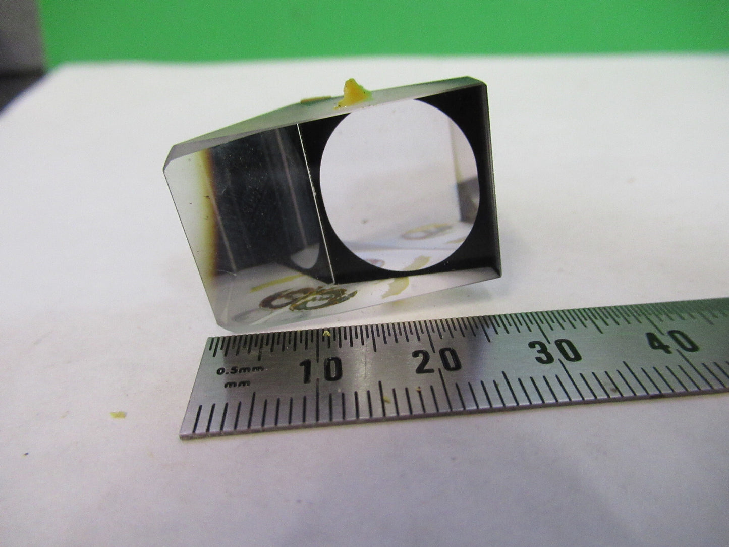 WILD HEERBRUGG GLASS PRISM HEAD OPTICS MICROSCOPE PART AS PICTURED S7-A-54