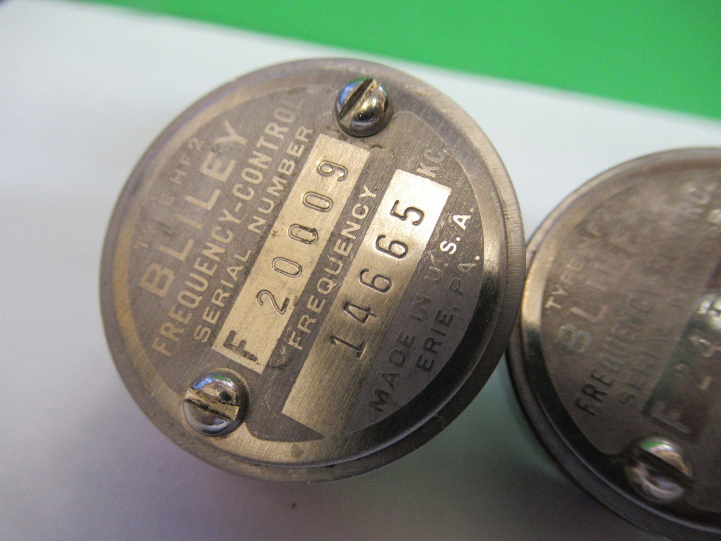 ANTIQUE BLILEY XTAL QUARTZ CRYSTAL FREQUENCY CONTROL RADIO AS PICTURED T6-B-46