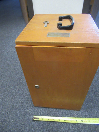 Empty Wood Cabinet for Antique Carl Zeiss AG Germany Microscope Part