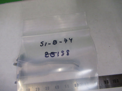 CARL ZEISS PAIR OF CLIPS STAGE MICROSCOPE PART AS PICTURED S1-B-74