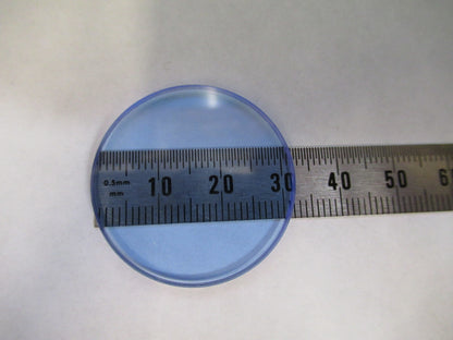ZEISS GERMANY GLASS FILTER LIGHT BLUE OPTICS MICROSCOPE PART AS PICTURED V8-B-27