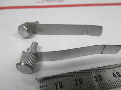 WOLFE WETZLAR GERMANY PAIR CLIPS MICROSCOPE PART AS PICTURED &W7-B-63