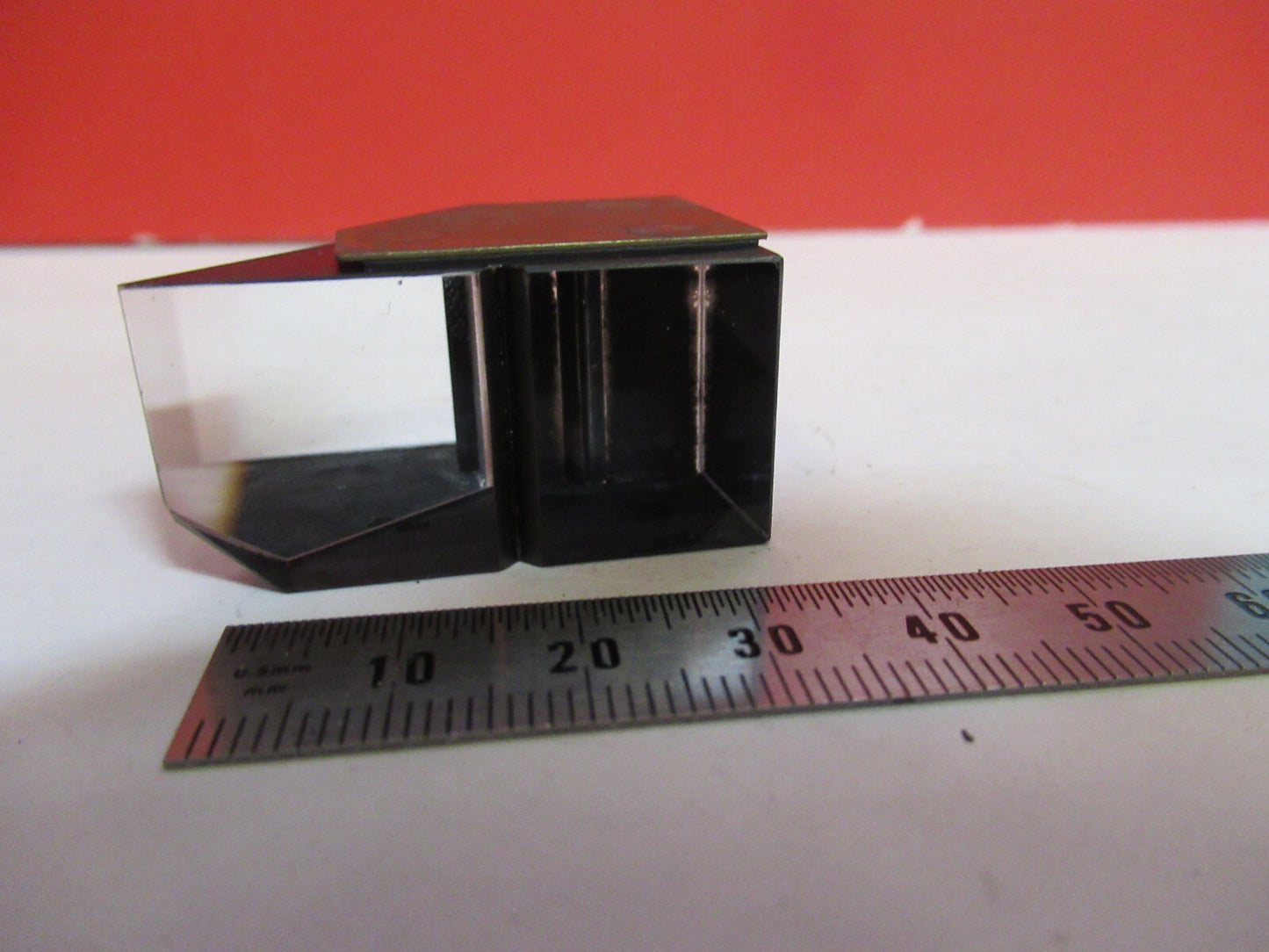 KYOWA JAPAN HEAD GLASS PRISM OPTICS MICROSCOPE PART AS PICTURED T9-A-56