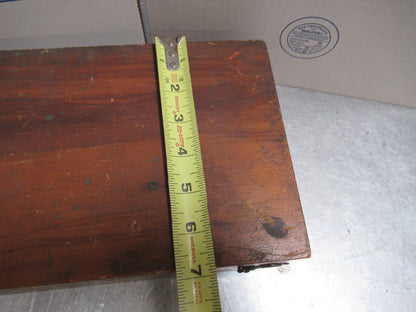 ANTIQUE WOOD BOX BAUSCH LOMB ACCESSORIES EMPTY MICROSCOPE PART AS PICTURED TD-4