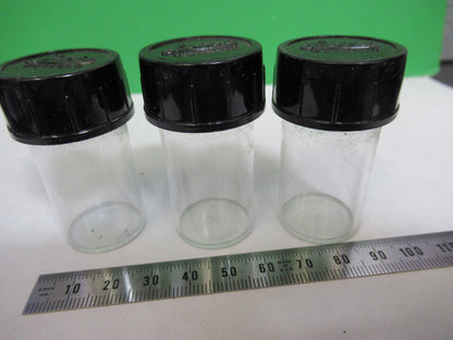 LEITZ LOT EMPTY PLASTIC OBJECTIVE CANISTER MICROSCOPE PART AS PICTURED X4-A-49