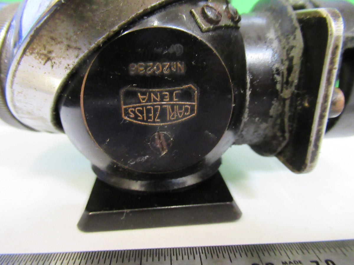 Antique Carl Zeiss AG Epi Nosepiece + 2 OBJs Microscope Part
