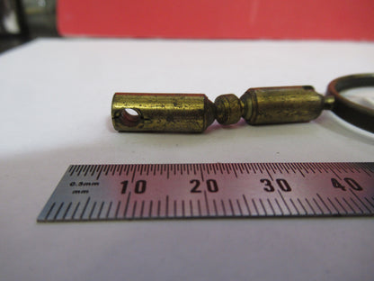 Antique Brass France Mounted Magnifier Lens Microscope Part