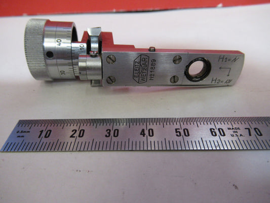Ernst Leitz Germany Berek Compensator Optics Microscope Part