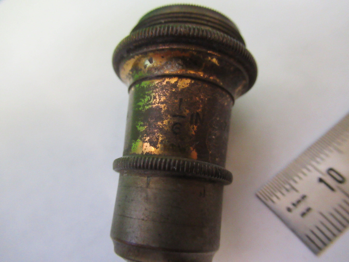 WATSON LONDON ANTIQUE BRASS OBJECTIVE MICROSCOPE PART AS PICTURED X6-A-91