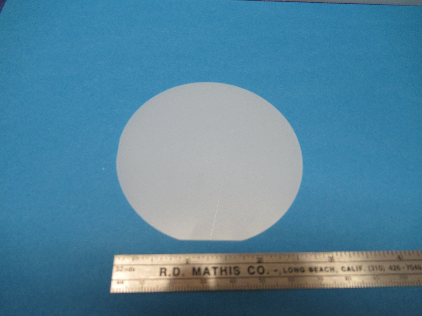ONE WAFER LITHIUM NIOBATE LN SAW SURFACE ACOUSTIC WAVE  Y128d wht AS IS #85-A-09