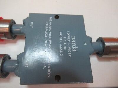 NARDA POWER DIVIDER 2-8 GHz 3324-2 EMI TEST RF MICROWAVE AS PICTURED &17-B-06