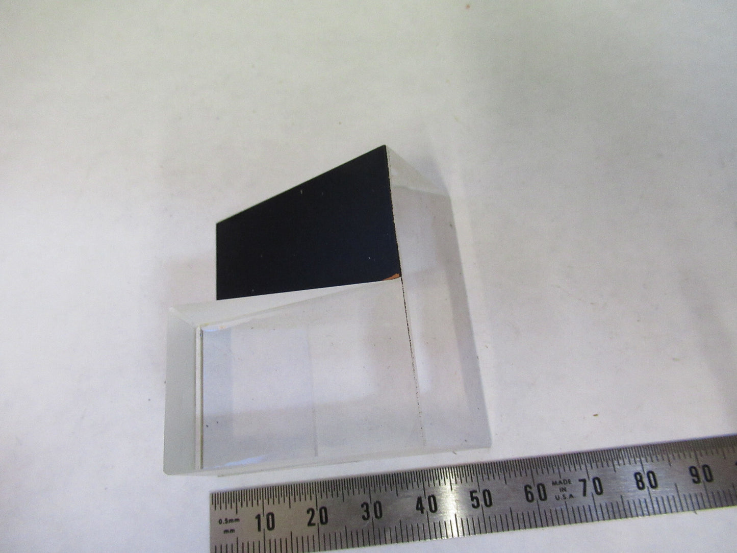 ZEISS GERMANY GLASS PRISM SPLITTER OPTICS MICROSCOPE PART AS PICTURED S7-A-52