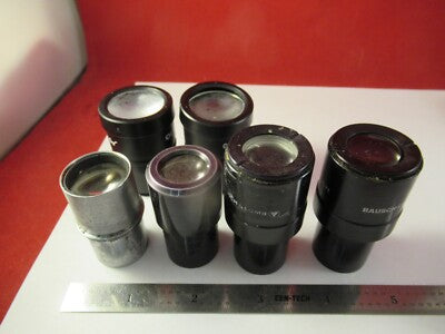 Lot Eyepieces Bausch Olympus American Optical Co. Microscope Part