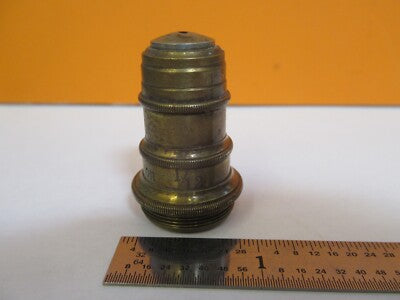Antique Brass Ernst Leitz 1/12 Objective Microscope Part