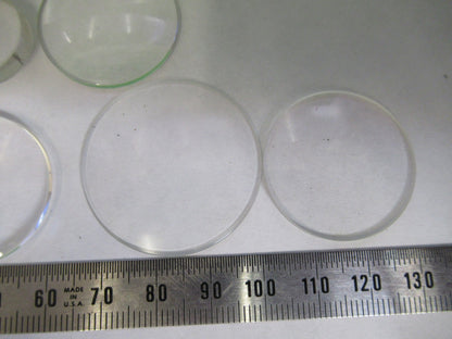 OPTICAL GLASS LENSES LOT OPTICS MICROSCOPE PART AS PICTURED U8-A-53