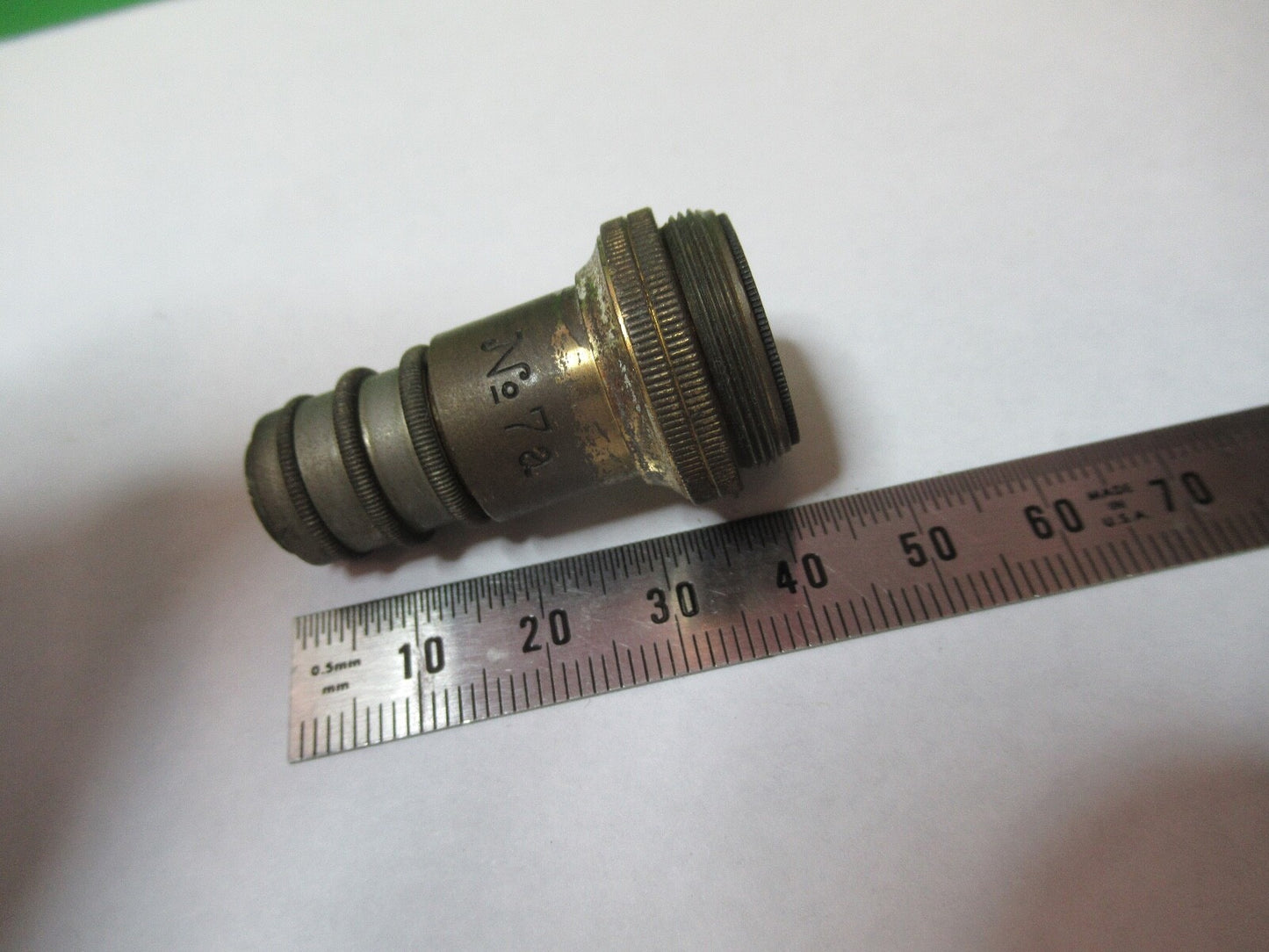 ANTIQUE REICHERT AUSTRIA "7a" OBJECTIVE  MICROSCOPE PART AS PICTURED S2-C-102