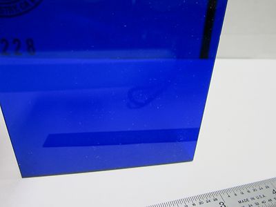 OPTICAL LARGE BLUE FILTER LASER OPTICS AS IS BIN#Q4-R-35
