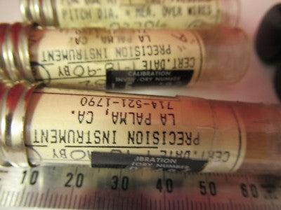 LOT 6 EA MEASURING STEEL WIRE METROLOGY INSPECTION AS PICTURED &FT-2-97