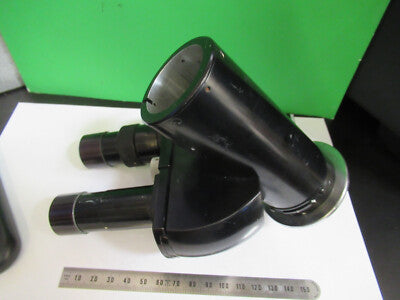 ERNST LEITZ TRINOCULAR HEAD OPTICS MICROSCOPE PART AS PICTURED #R9-A-08