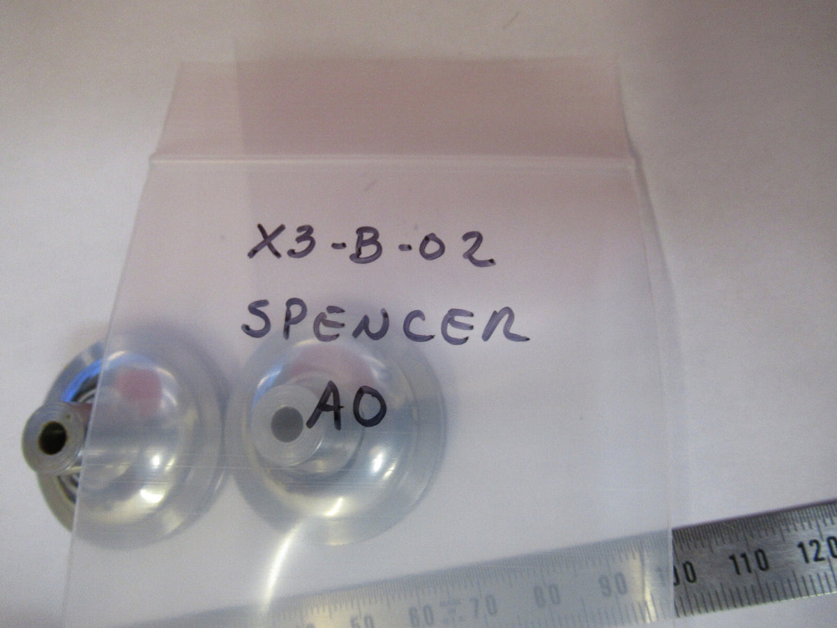 SPENCER AO  PAIR KNOBS ANTIQUE MICROSCOPE PART AS PICTURED #X3-B-02