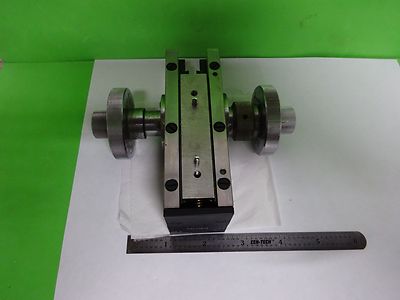 Microscope Part Carl Zeiss AG Germany Micrometer Stage Brass Heavy