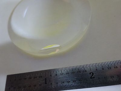 OPTICAL LARGE bi CONVEX LENS [chipped edge] LASER OPTICS AS IS BIN#X5-30