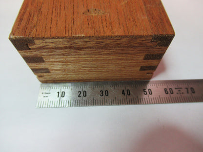 ANTIQUE WOOD CONTAINER EMPTY BAUSCH LOMB USA MICROSCOPE PART T9-A-40