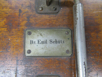 REICHERT WIEN EMPTY WOOD CABINET 1840's MICROSCOPE PART EMIL AS PICTURED #TB-5