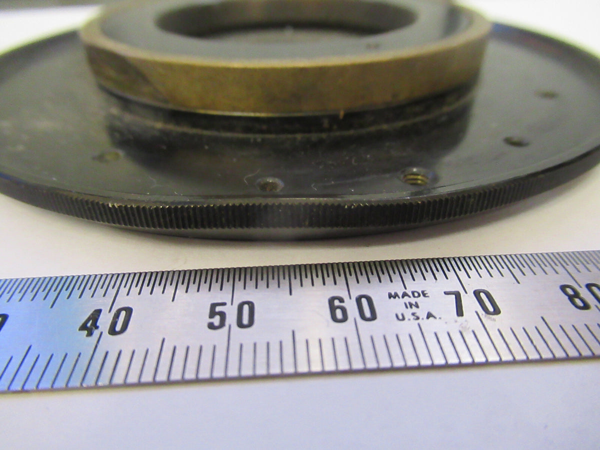 Carl Zeiss AG Germany Pol Brass Stage Microscope Part