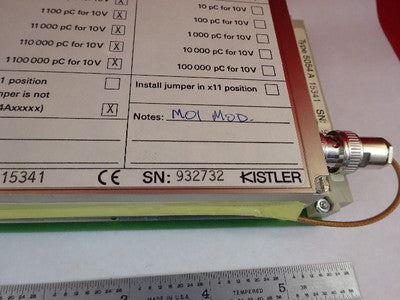 KISTLER 5054A CHARGE AMPLIFIER BOARD PRESSURE ACCELEROMETER FORCE AS IS #80-33
