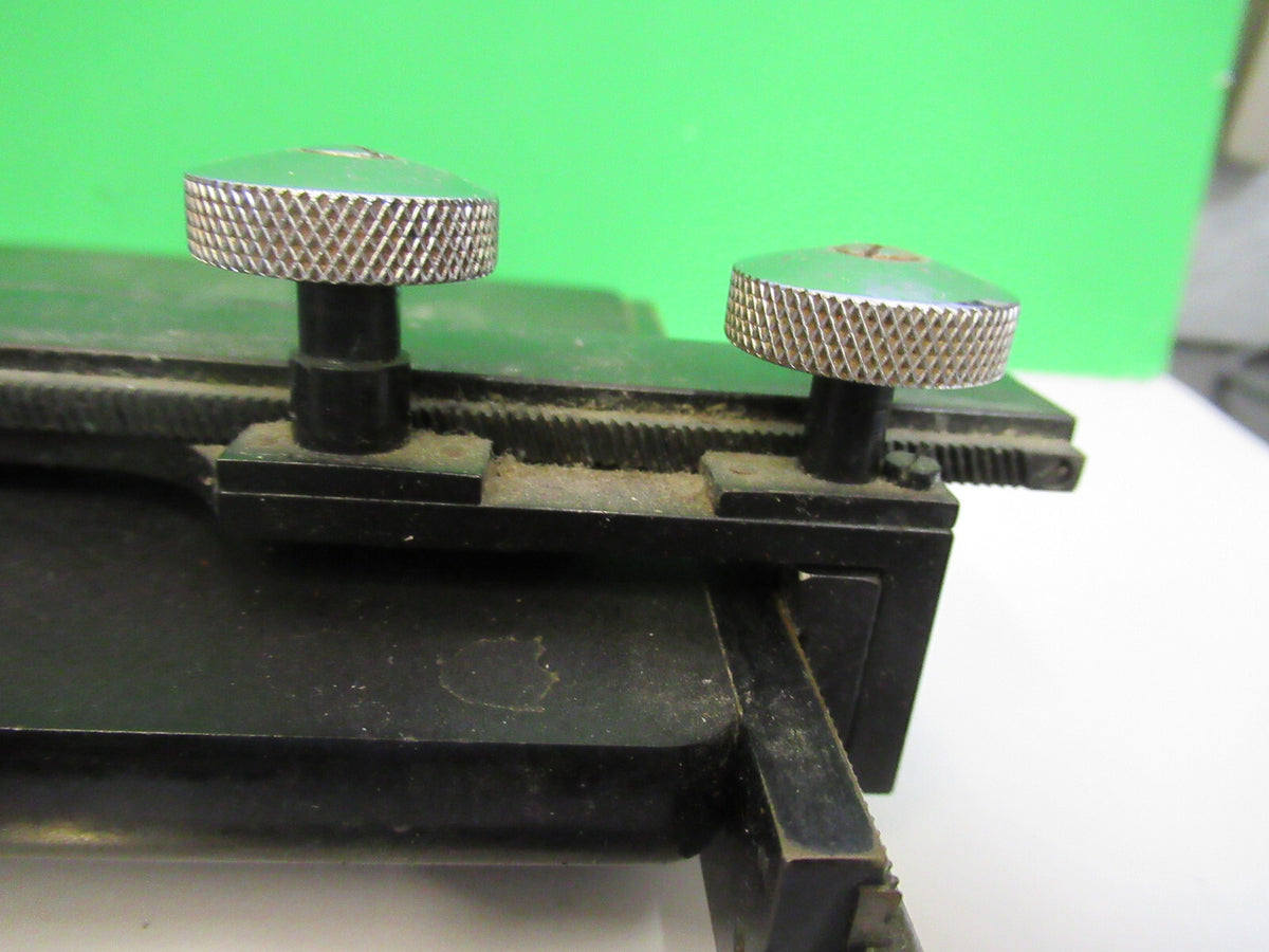 SPENCER AO VINTAGE STAGE TABLE XY ANTIQUE MICROSCOPE PART AS PICTURED X5-A-11