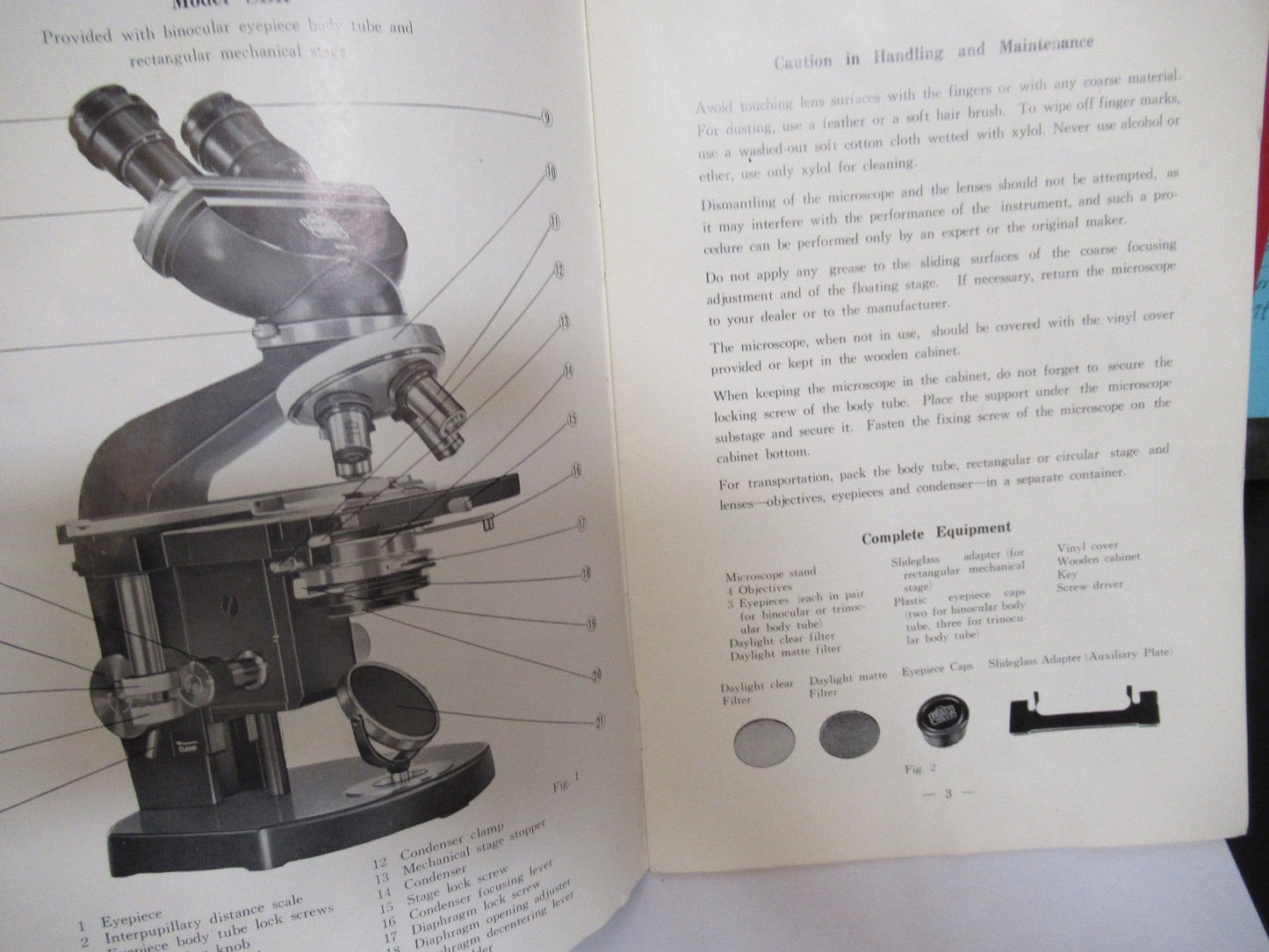 ANTIQUE NIKON KOGAKU BOOKLET INSTRUCTIONS 1963 MICROSCOPE PART AS PIC V7-A-17