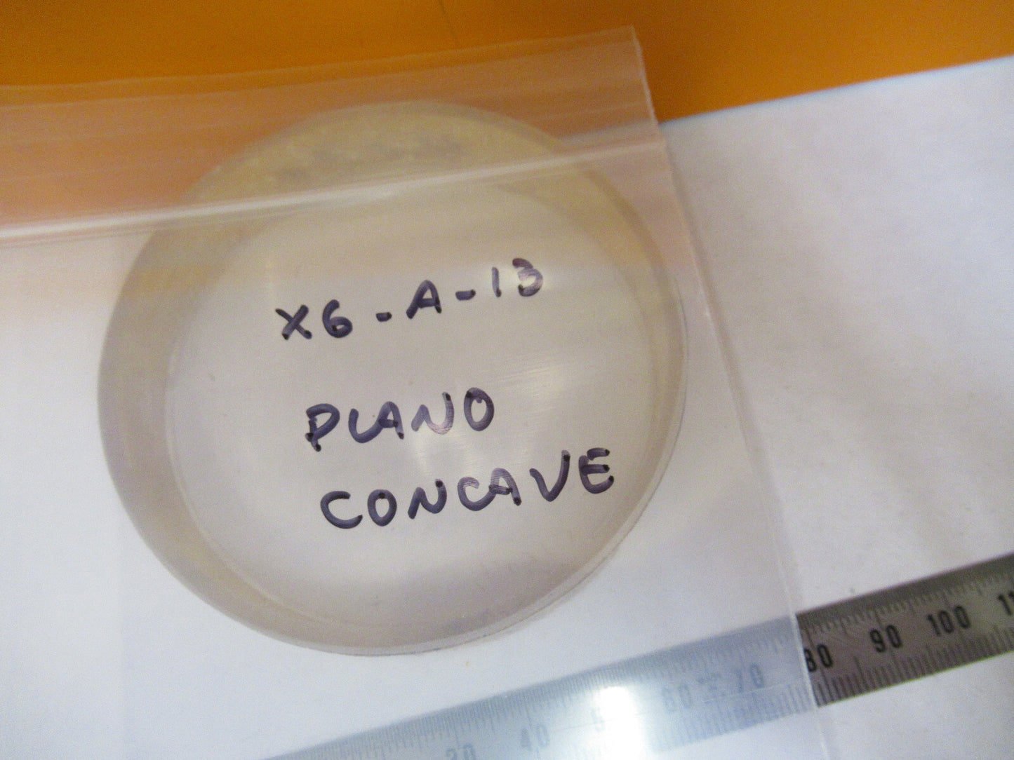 PLANO CONCAVE GLASS STANDARD OPTICAL OPTICS AS PICTURED X6-A-13