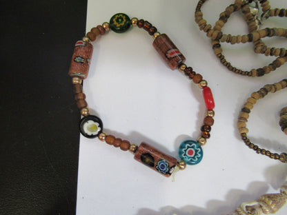 LOT JEWELRY FANTASY HANDMADE WRISTBAND NECKLACE ETC AS PICTURED X4-A-67