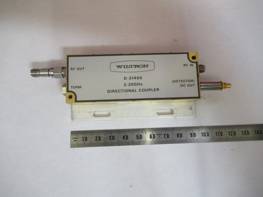 WILTRON DIRECTIONAL COUPLER MICROWAVE RF FREQUENCY 20 GHz AS PICTURED T7-A-41