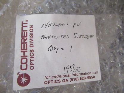 COHERENT BK7 GLASS FLAT OPTICAL HIGH END OPTICS AS PICTURED X6-A-10