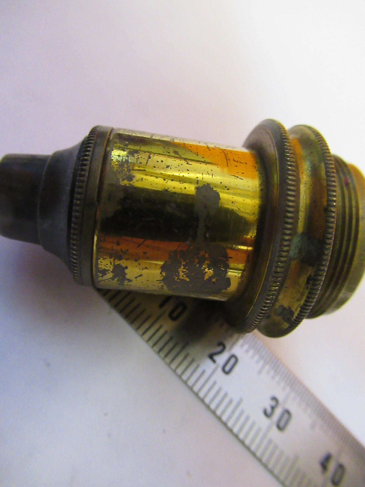ANTIQUE SWIFT LONDON LENS BRASS OBJECTIVE MICROSCOPE AS PICTURED 47-FD-05