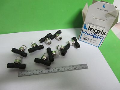 LEGRIS PNEUMATIC FITTINGS AIR T'S LOT AS PICTURED  BIN#S7