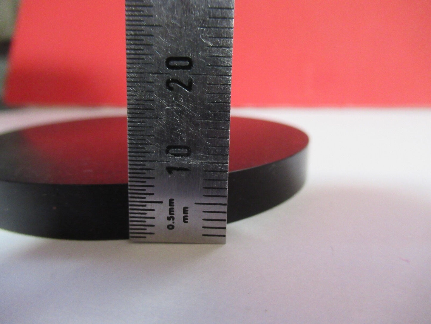 OPTICAL BLANK OPAQUE ALUMINUM ANODIZED DISC LASER OPTICS AS PICTURED Q2-24